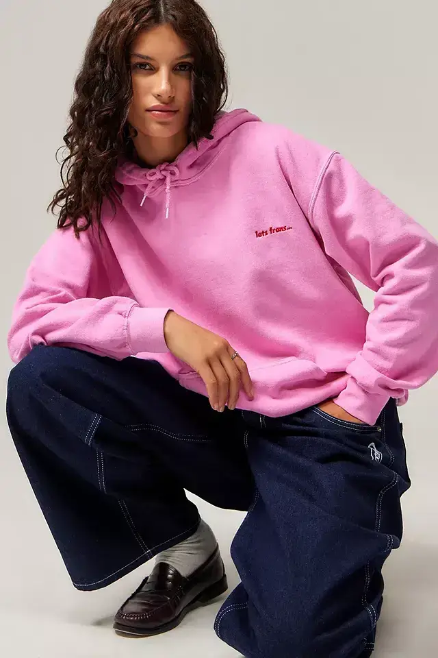 Iets Frans Pink Hoodie (4)